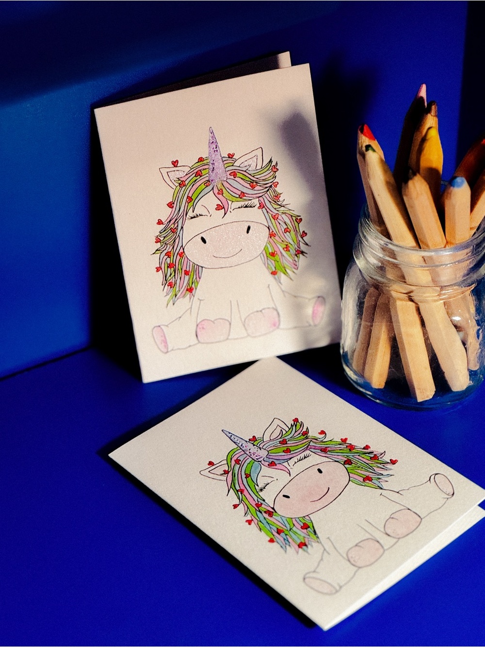 Unicorn Watercolor - Greeting Cards